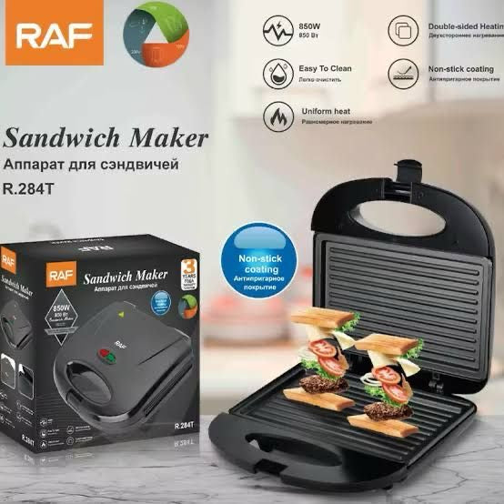 Sandwichera electrica RAF R.284T 800 Watts