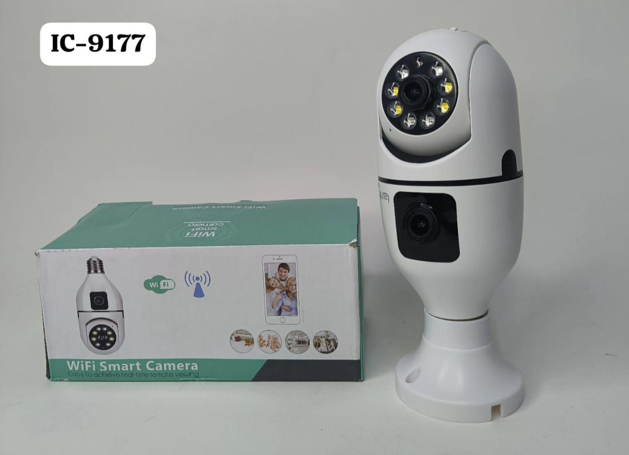 Foco cámara IP con doble lente IC-9177