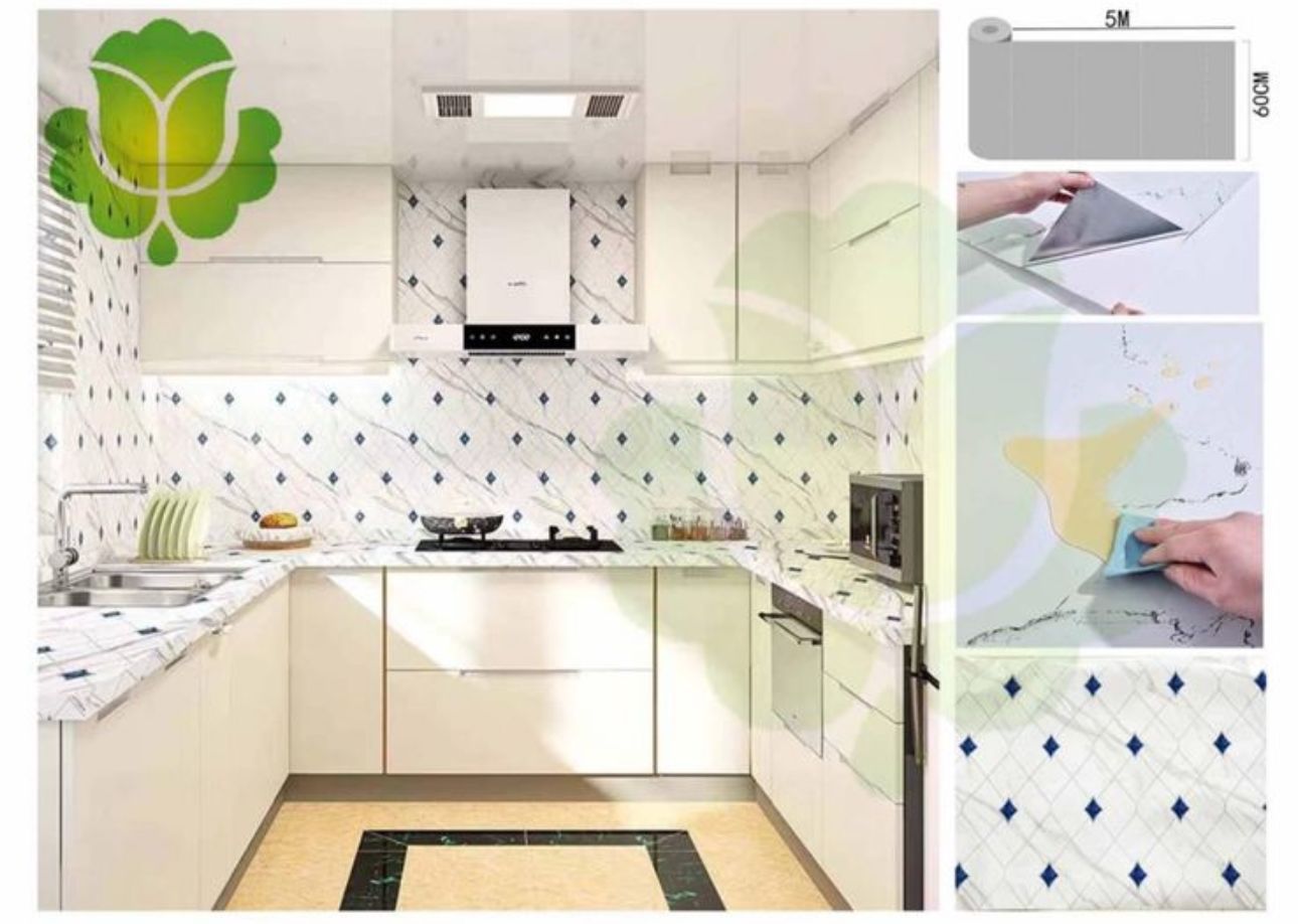 Papel tapiz autoadhesivo para pared multiusos 60x500cm