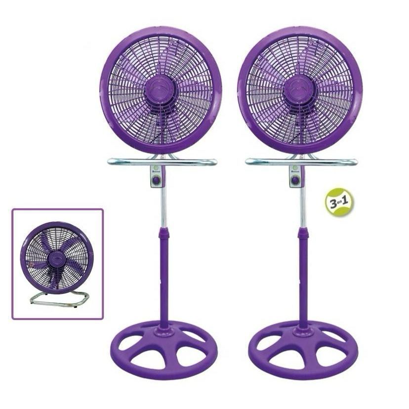 Ventilador 18” tres en uno color lila 65W