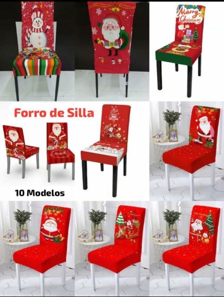 Forro funda de silla Spandex Navideño Standard Varios modelos licra