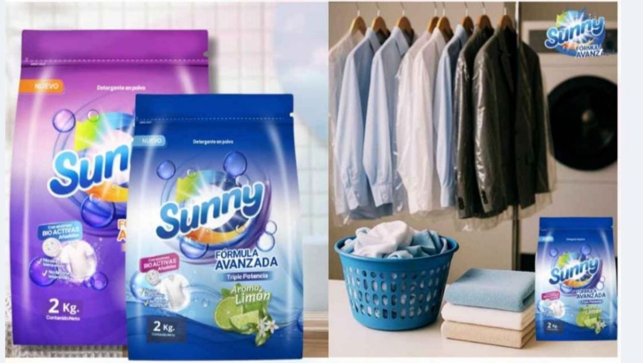 Detergente Sunny 2KG Limón o Lavanda