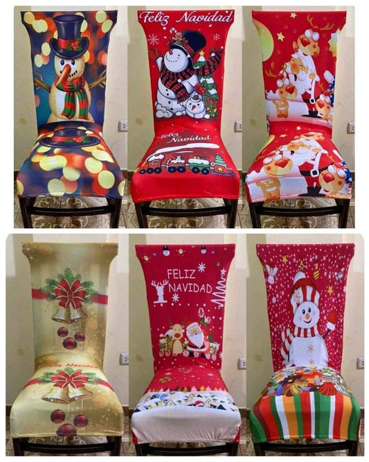 Forro funda de silla Spandex Navideño Standard Varios modelos licra