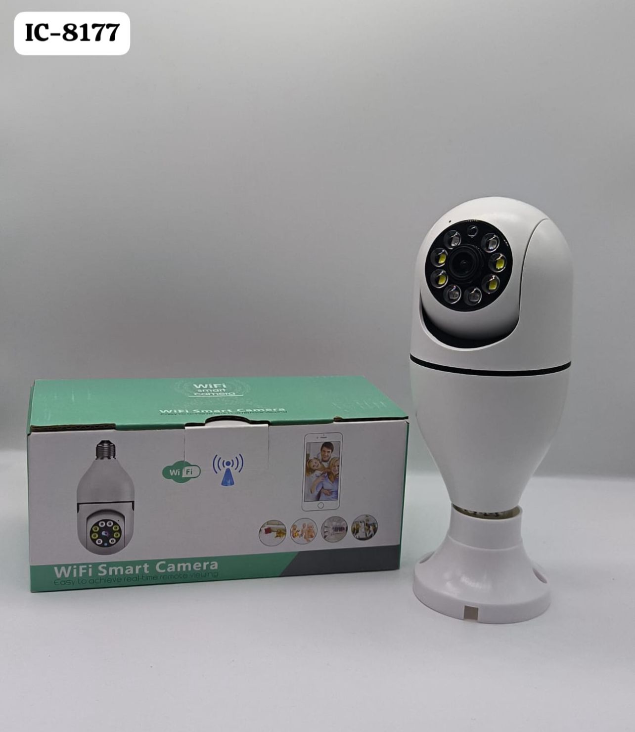 Foco cámara 360 video vigilancia Smart Wifi IC-8177