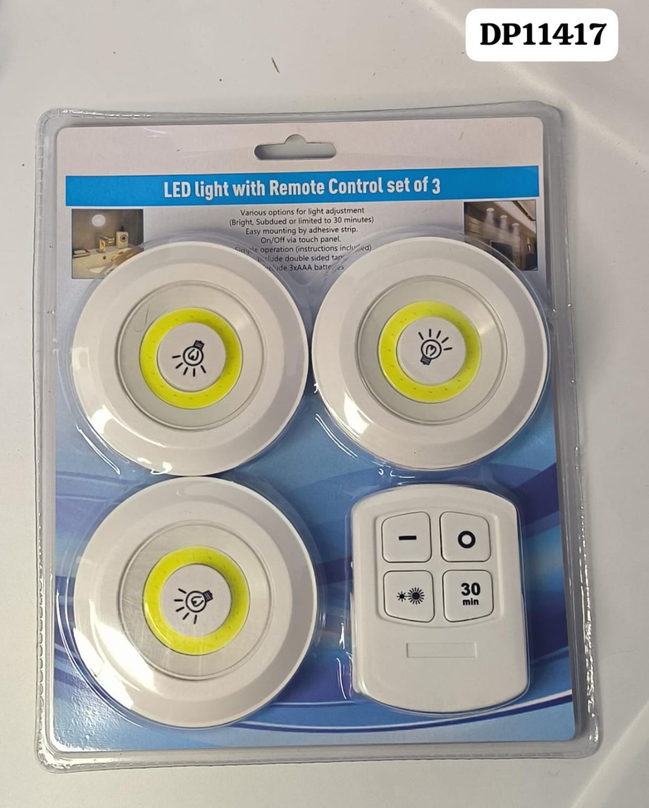 Mini lámparas con control circulares