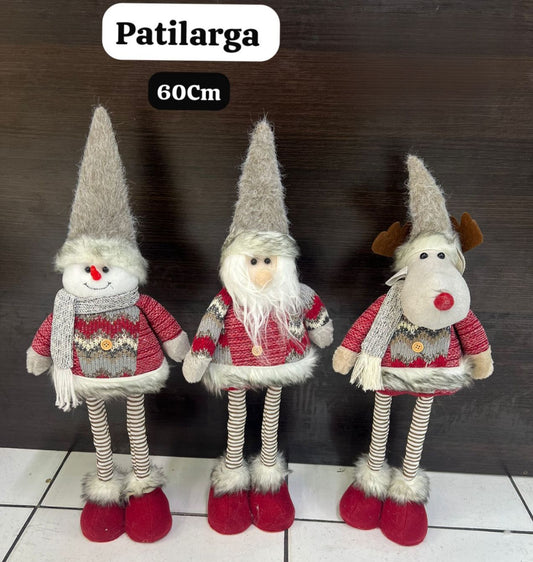 Muñeco navideño navidad patilarga 60cm CL917650-7ABC