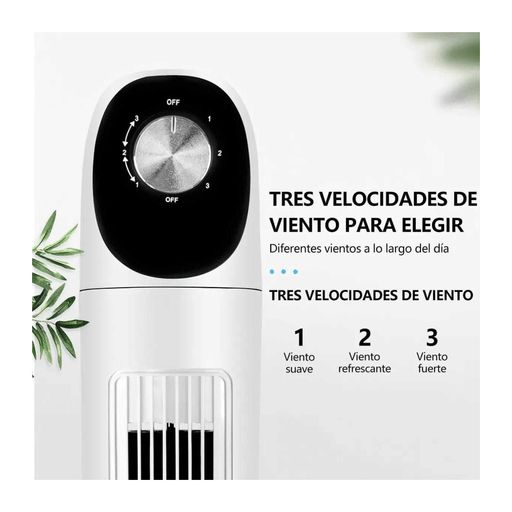 Ventilador de torre giratorio silencioso 3 velocidades 120V