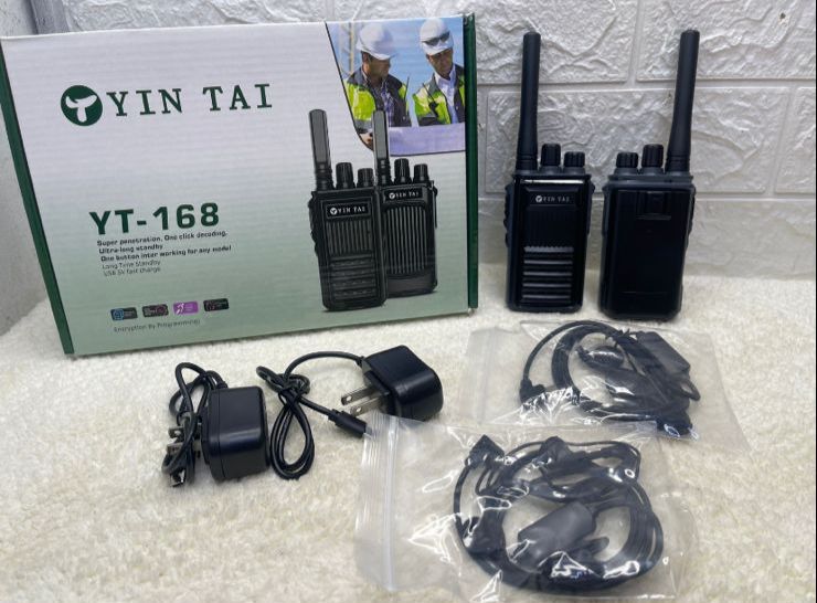 Radio de comunicación walkie talkie YT-168 alcance promedio 3km (2 radios)