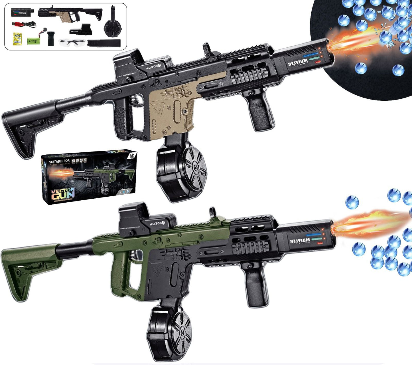 Pistola hidrogel vector premium MODELO 2024