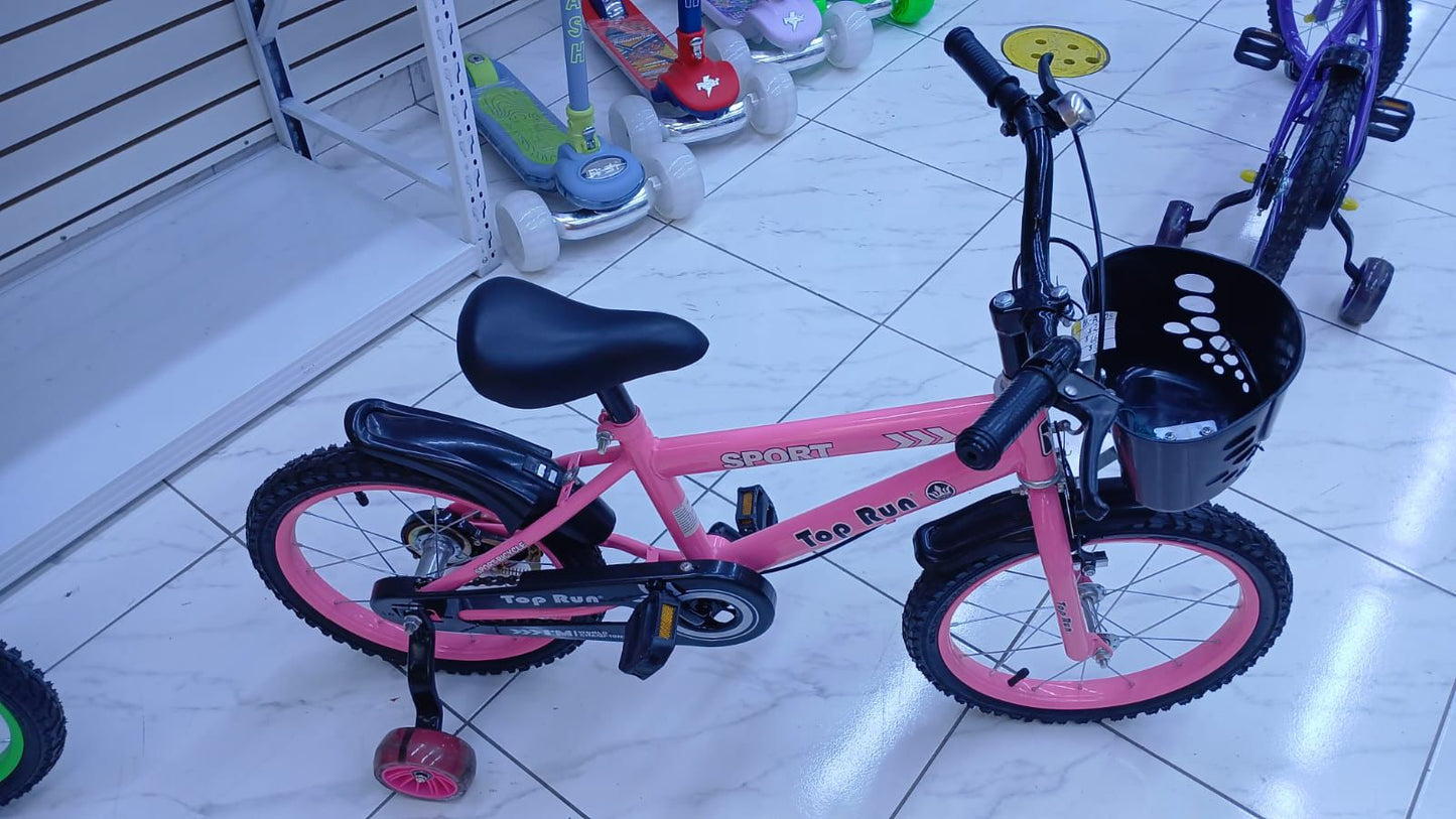 Bicicleta para niños aro 16 con llantas traseras contrapedal BK-A-05