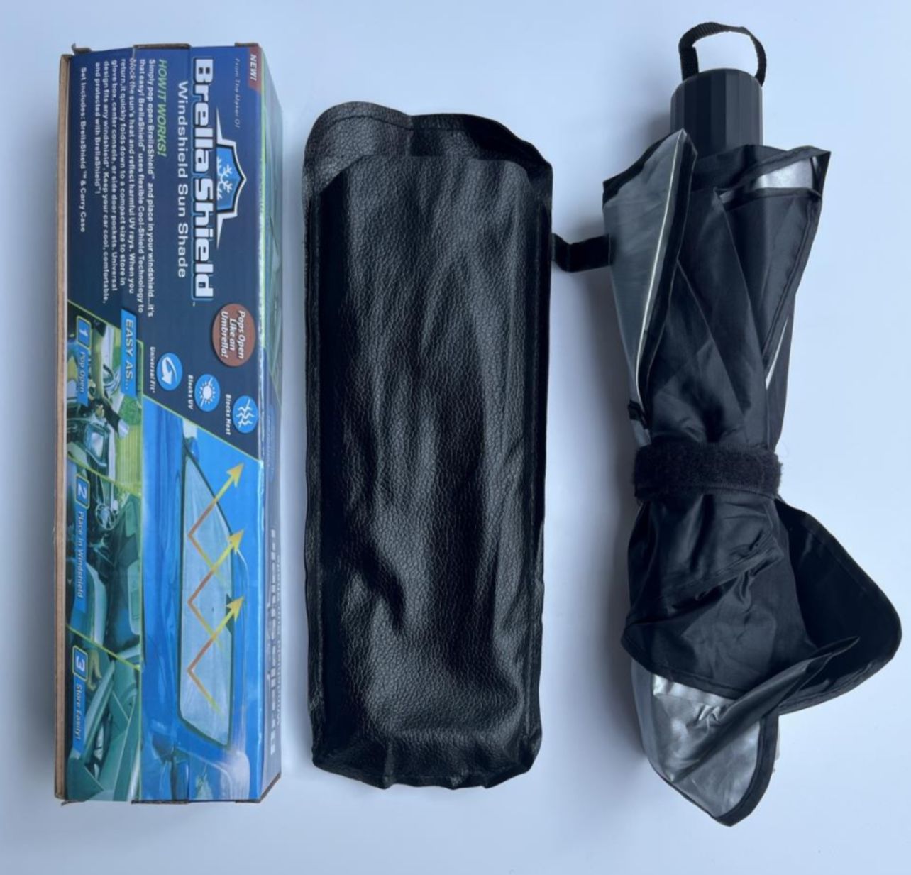 Protector tapasol solar parabrisas autos camionetas tipos sombrilla plegable