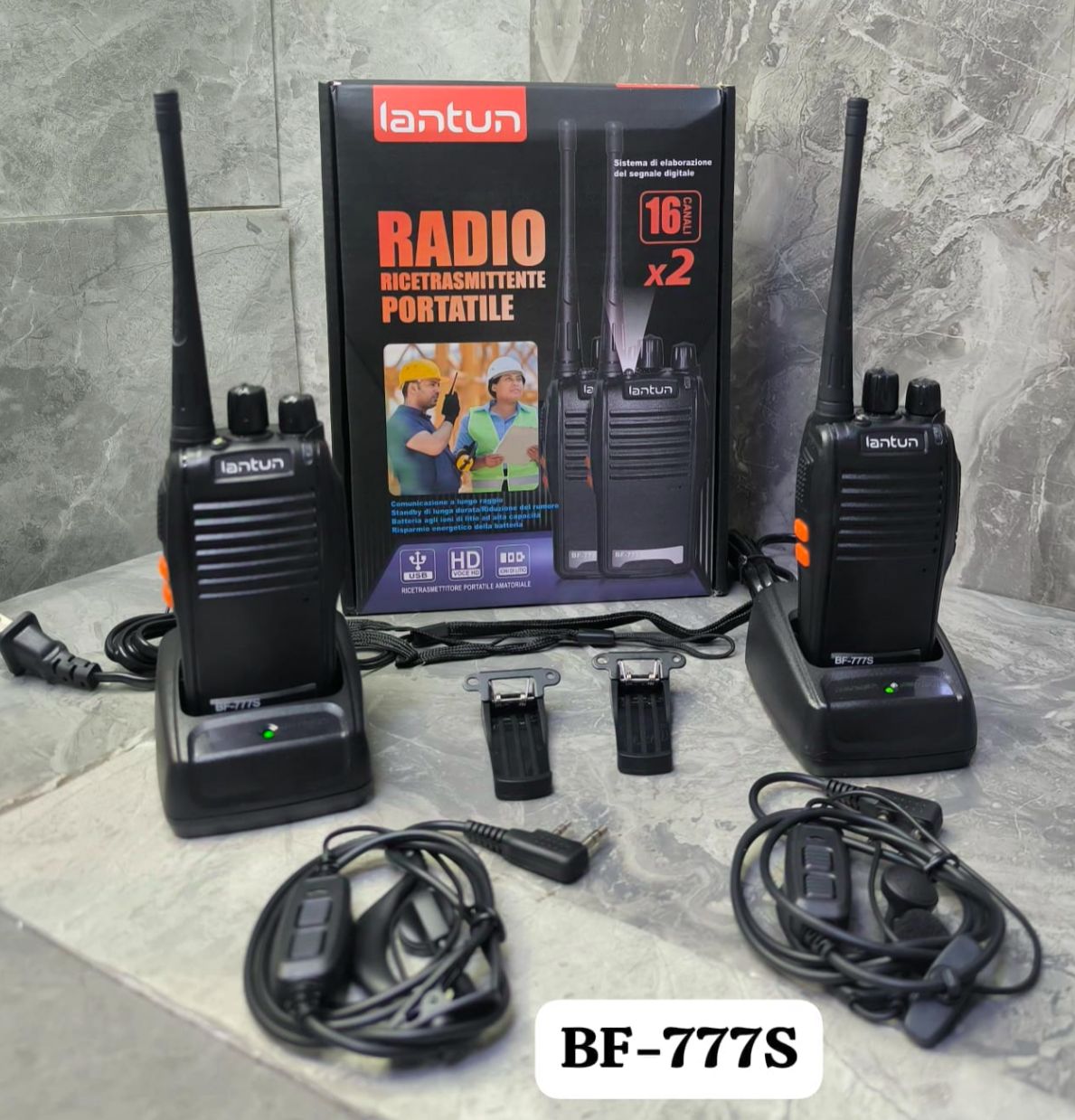 Walkie talkie Radio de comunicación Lantun BF777S (2 radios) alcance promedio 1km AGOTADO