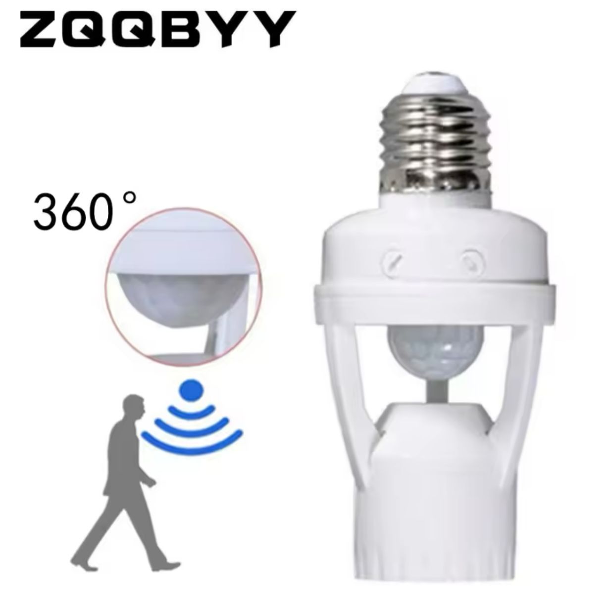 Socket con sensor de movimiento 360 ahorrador para foco con temporizador
