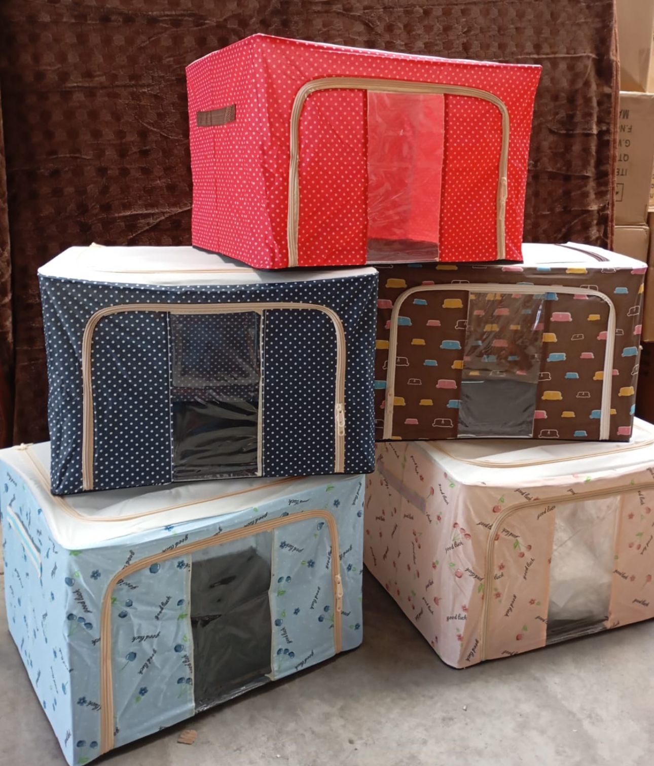 Caja organizadora de ropa o almacenamiento multifuncional 30x40x50cm plegable