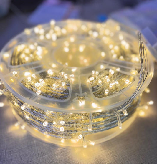 Rollo de Luz led navidad lineal de 100m COLOR DORADO O MULTICOLO presentacion carrete SNSD12012