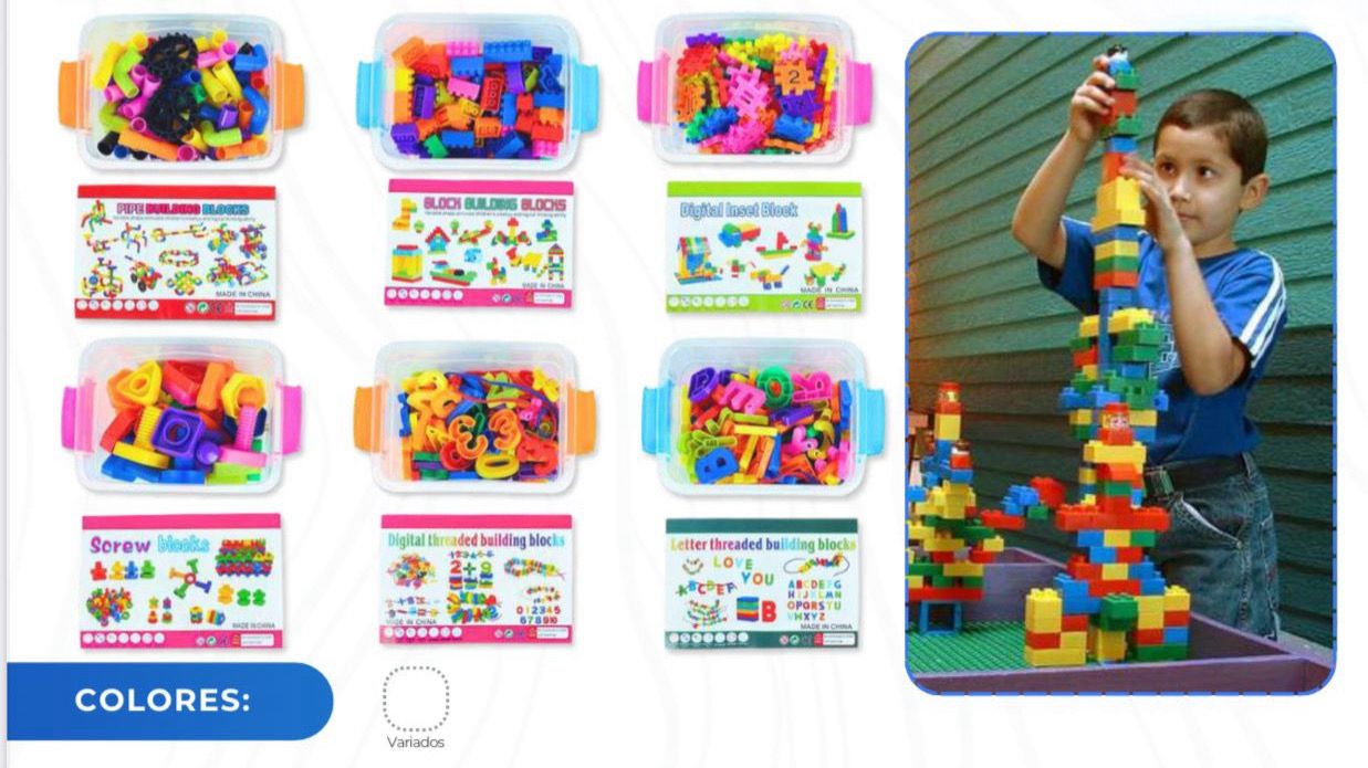 Táper de juguete bloque didáctico niños CTNS-N85