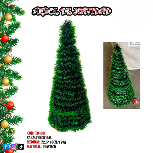 Árbol de navidad plegable PVC Altura 48cm DDT048B