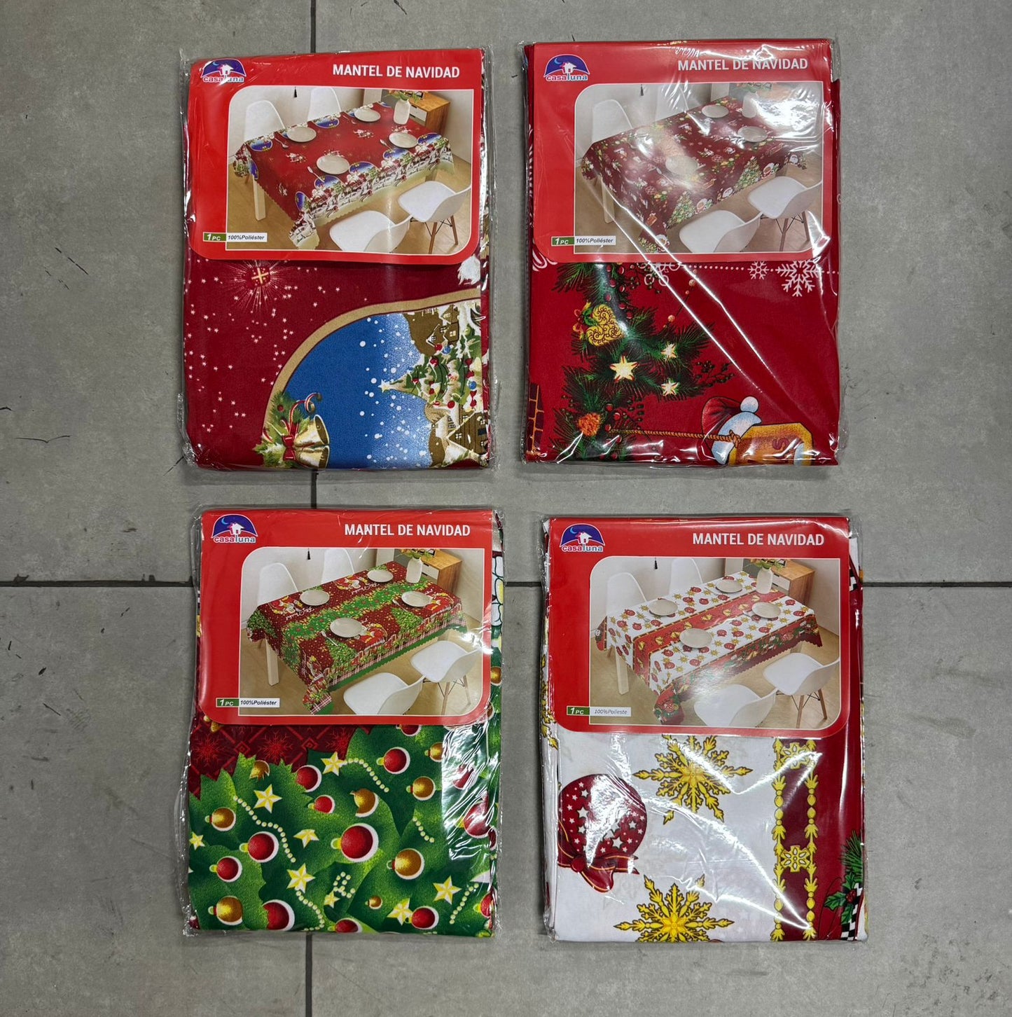 Mantel de mesa navideño 1.50m x 2.50m varios diseños CLY00093