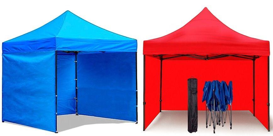 TOLDO PLEGABLE 3x3M CON CUBIERTA LATERAL FXFE70-W49