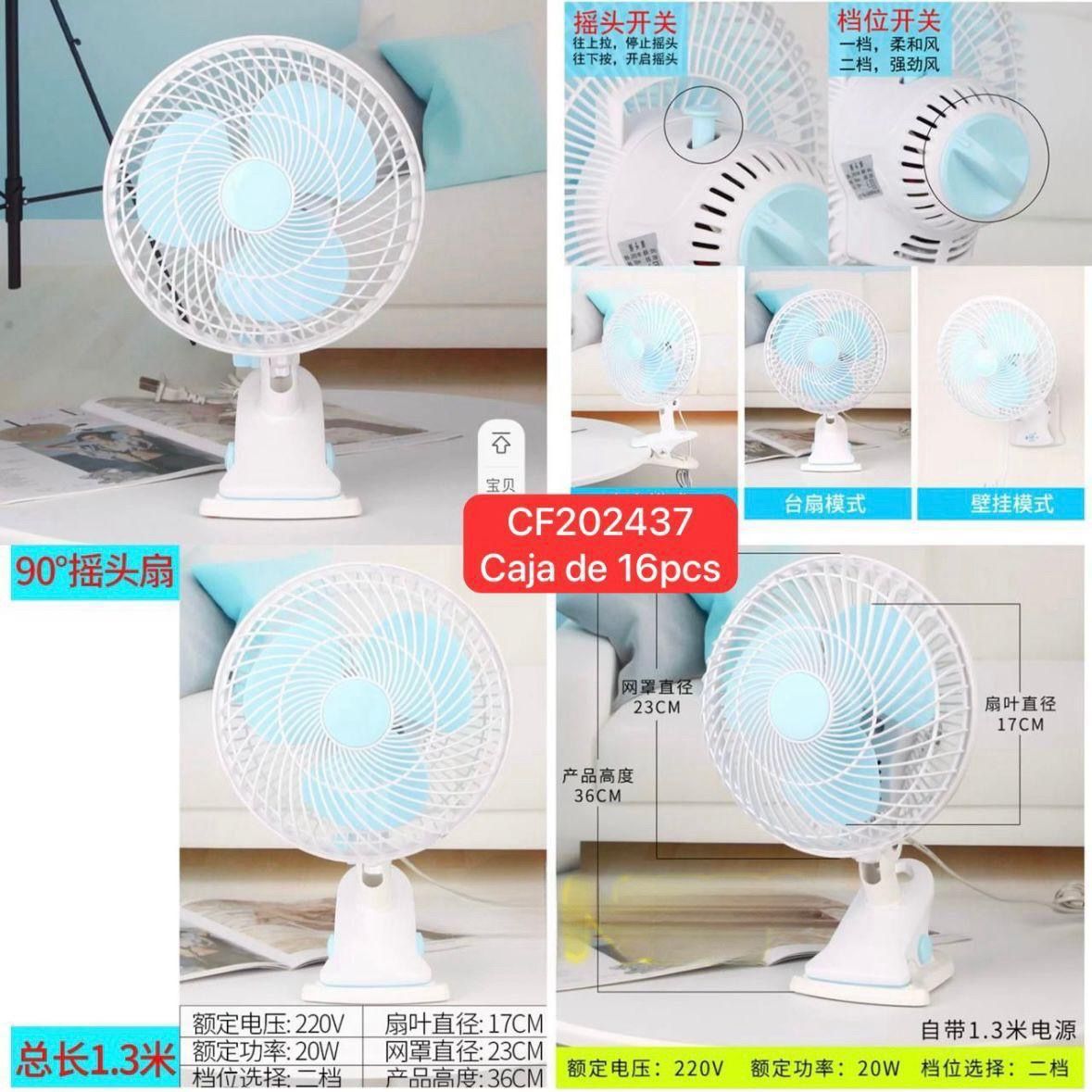 MINI VENTILADOR DE ESCRITORIO CON GANCHO GIRATORIO NE-CF202437