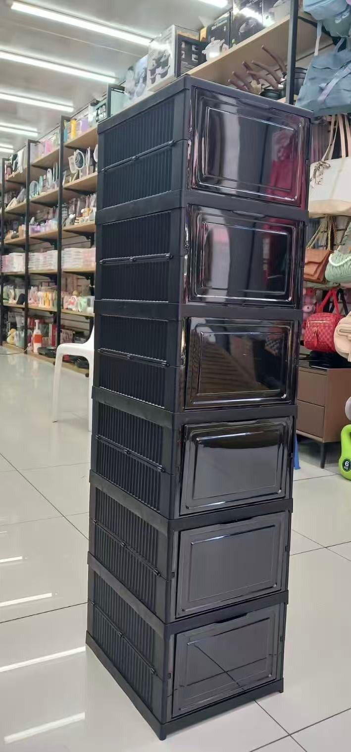 ZAPATERA ACRÍLICA 6 PISOS PLEGABLE