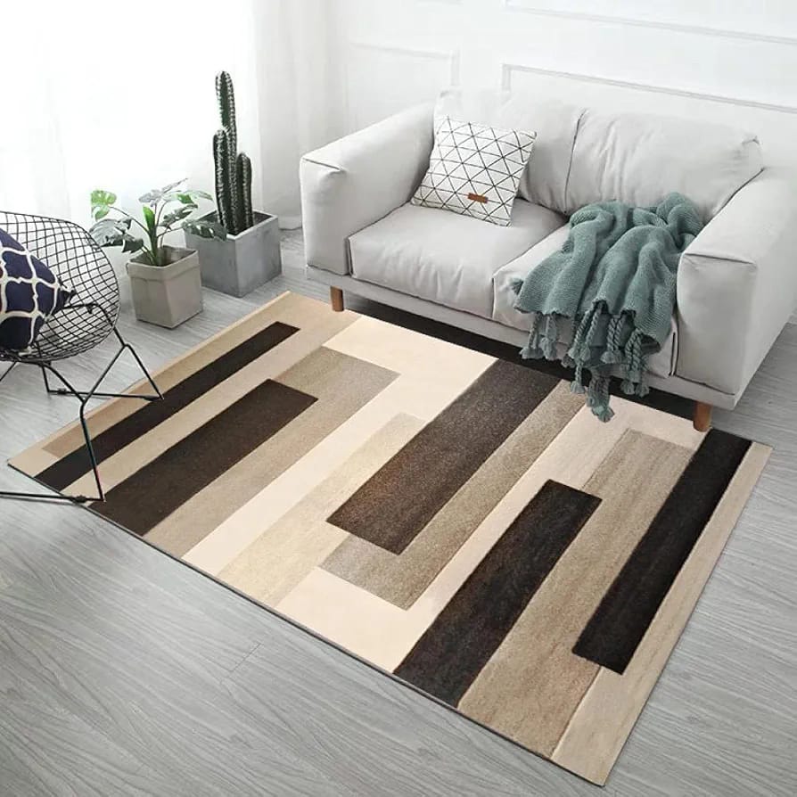 Alfombra antideslizante de terciopelo 200x300cm borde reforzado