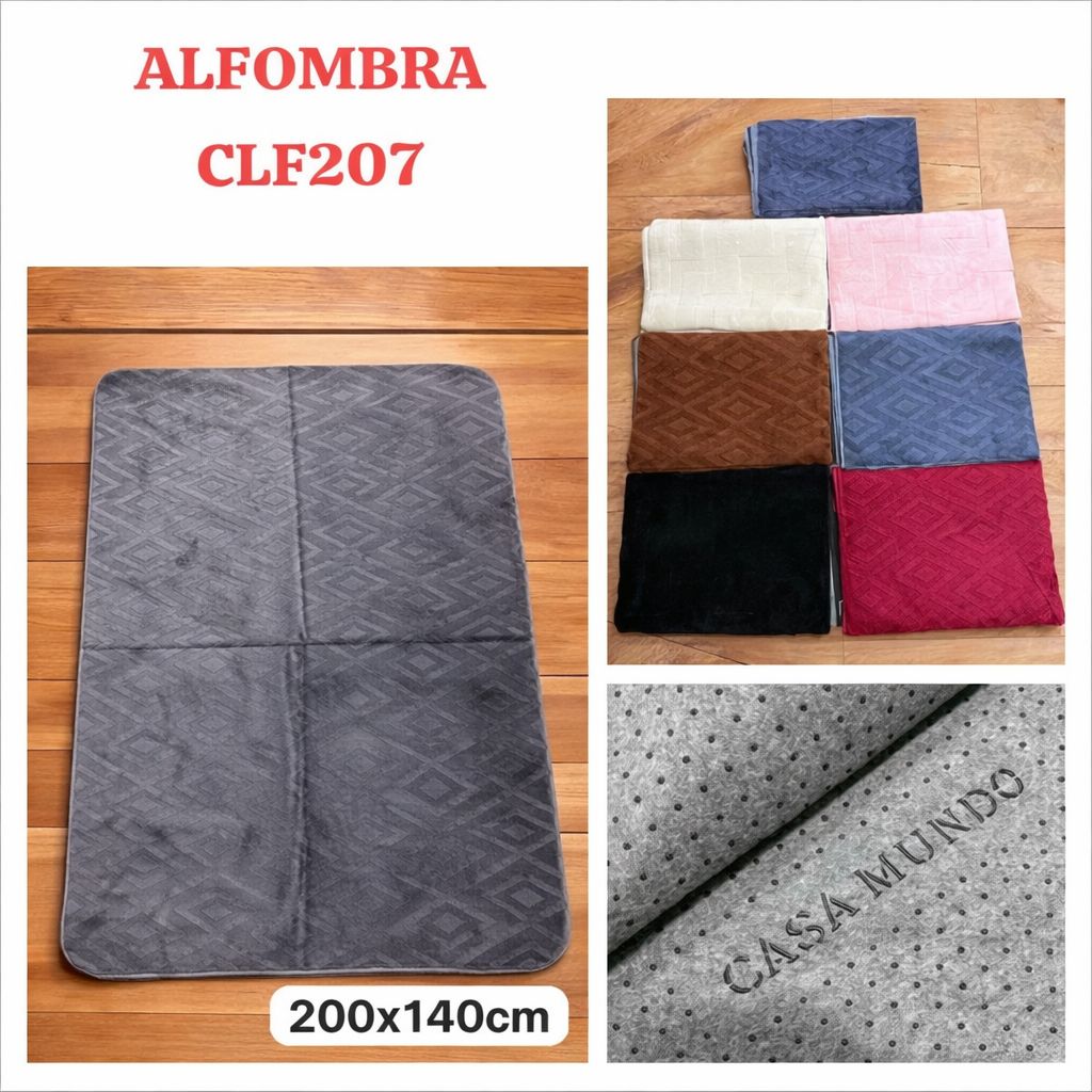 ALFOMBRA AFELPADA CL-CLF207 MEDIDAS 200x140CM