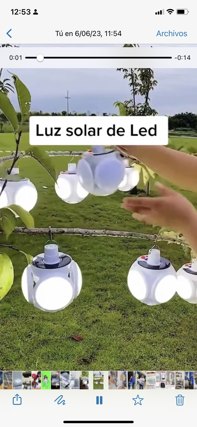 Luz solar Foco plegable Bombilla recargable por USB