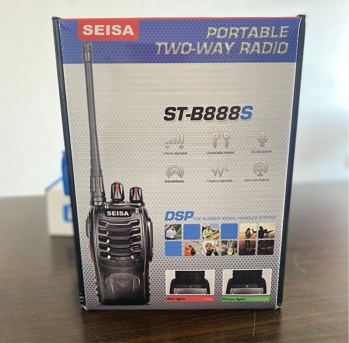 Radio de comunicación walkie Talkie SEISA ST B888S (2 radios) Alcance promedio 5km
