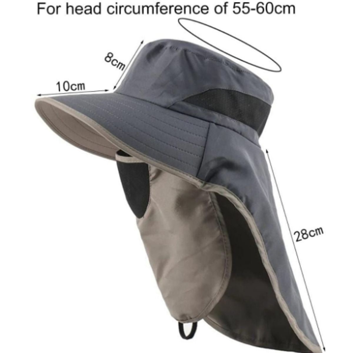 Sombrero ala ancha con protección UV gorro tapasol BH-MZ039