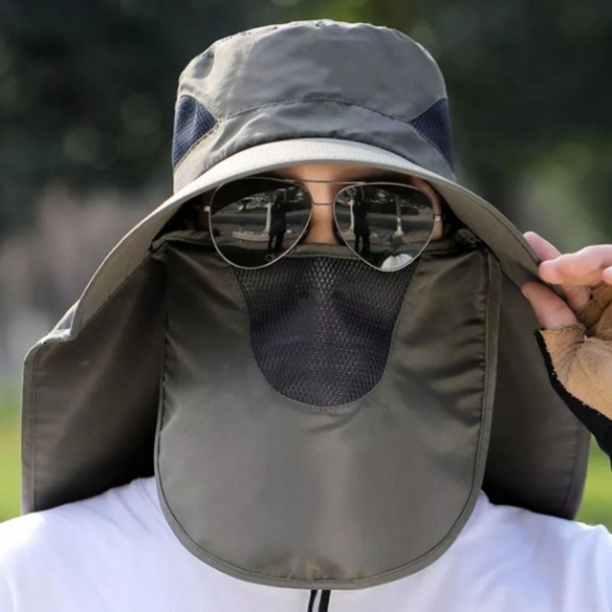 Sombrero ala ancha con protección UV gorro tapasol BH-MZ039