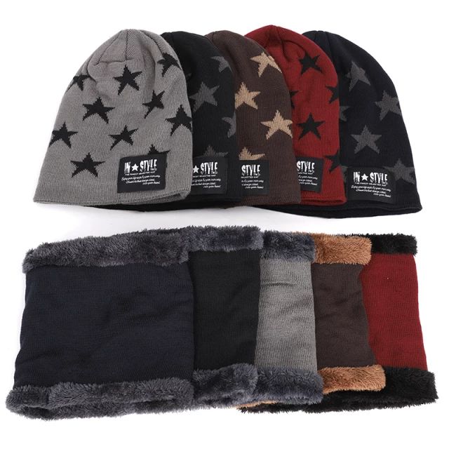 Gorro con cuellera Estrella unisex - SOLO POR MAYOR - 3 DOCENAS - Agotado