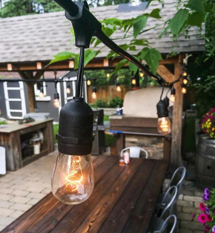 Guirnaldas led decorativas vintage para exteriores 10 metros con 20 Focos