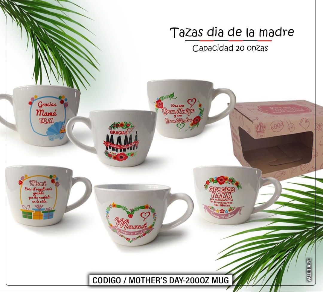 Tazas día de la Madre 20oz empaque individual