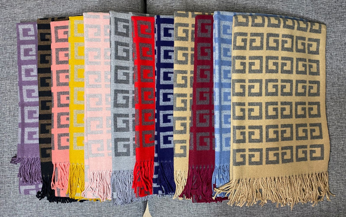 Bufanda pashmina PREMIUM cachemire Importado CUADRADOS