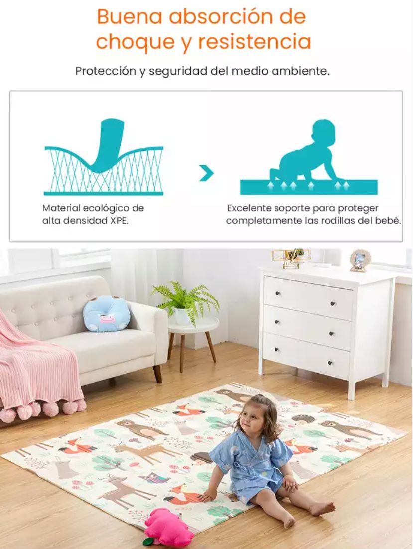 Piso plegable portátil unisex tipo alfombra 180cmx200cm