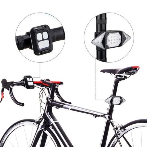 Luz Led trasera señal de giro para bicicleta