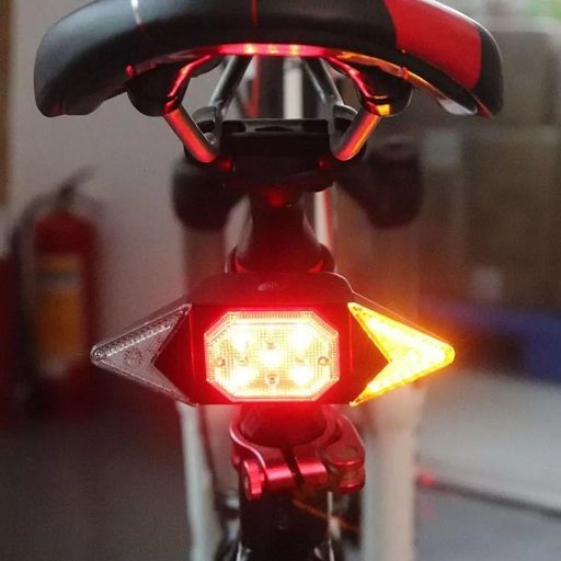 Luz Led trasera señal de giro para bicicleta