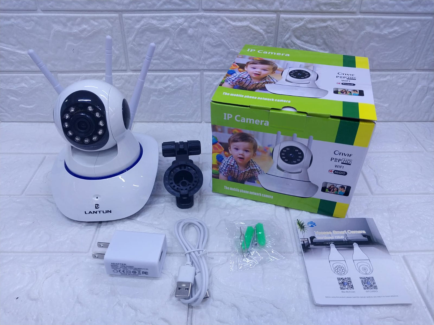 Cámara wifi con Antena IP remoto 360