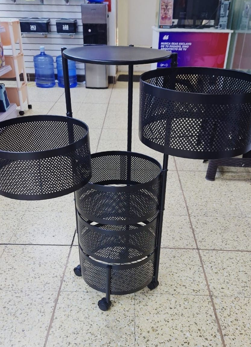 ESTANTE ORGANIZADOR DE METAL MODERNO CIRCULAR YK-L9325