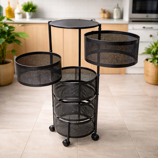 ESTANTE ORGANIZADOR DE METAL MODERNO CIRCULAR YK-L9325