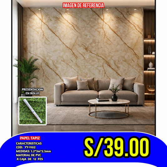PEGATINA DECORATIVA AUTOADHESIVA COD:YY-1102 GROSOR 2.0MM MEDIDA 120x300CM