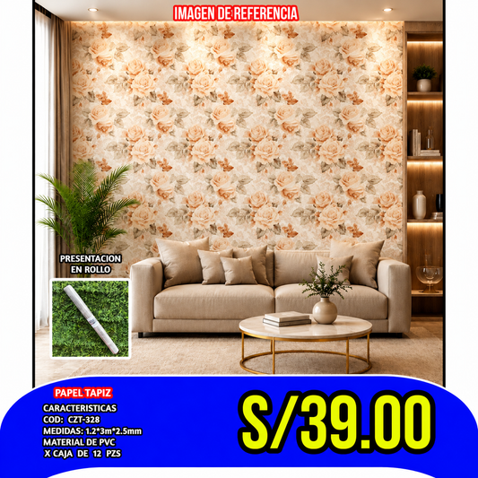 PEGATINA DECORATIVA AUTOADHESIVA COD:CZT-328  GROSOR 2.0MM MEDIDA 120x300CM