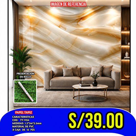 PEGATINA DECORATIVA AUTOADHESIVA COD:YY-1154  GROSOR 2.0MM MEDIDA 120x300CM