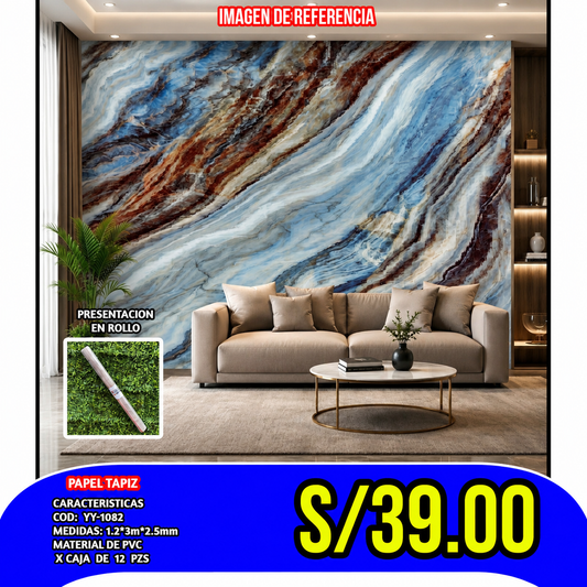 PEGATINA DECORATIVA AUTOADHESIVA COD:YY-1082  GROSOR 2.0MM MEDIDA 120x300CM