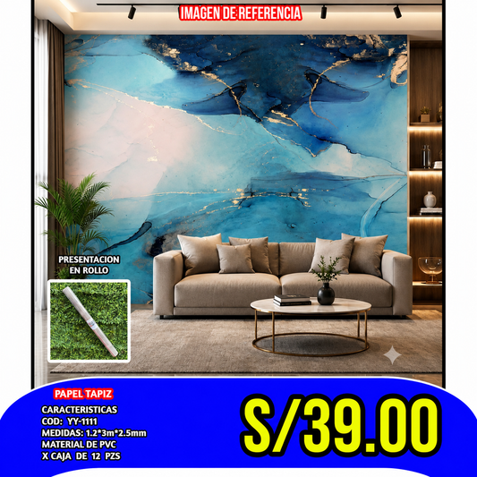 PEGATINA DECORATIVA AUTOADHESIVA COD:YY-1111  GROSOR 2.0MM MEDIDA 120x300CM