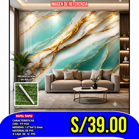 PEGATINA DECORATIVA AUTOADHESIVA COD:YY-1123  GROSOR 2.0MM MEDIDA 120x300CM