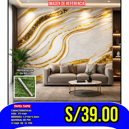 PEGATINA DECORATIVA AUTOADHESIVA COD:YY-1149  GROSOR 2.0MM MEDIDA 120x300CM