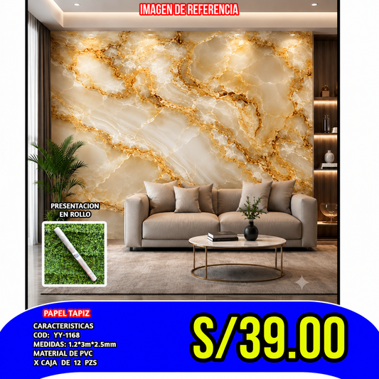 PEGATINA DECORATIVA AUTOADHESIVA COD:YY-1168  GROSOR 2.0MM MEDIDA 120x300CM