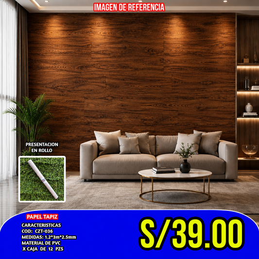 PEGATINA DECORATIVA AUTOADHESIVA COD:CZT-036  GROSOR 2.0MM MEDIDA 120x300CM